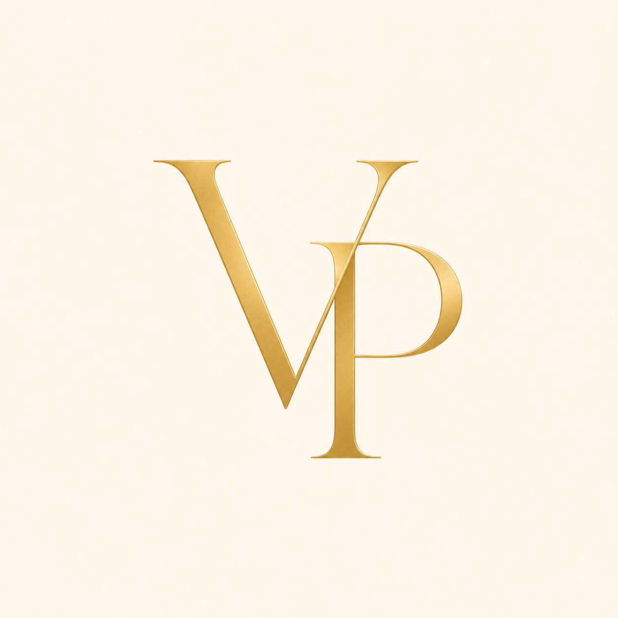 Gold VP monogram logo for VeriPosh Property Group